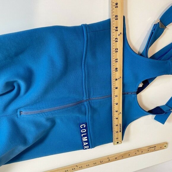 Colmar Sportswear Womens Mens Vintage Snow Ski Suit Overalls Blue L Zip Up 70s - Picture 10 of 12